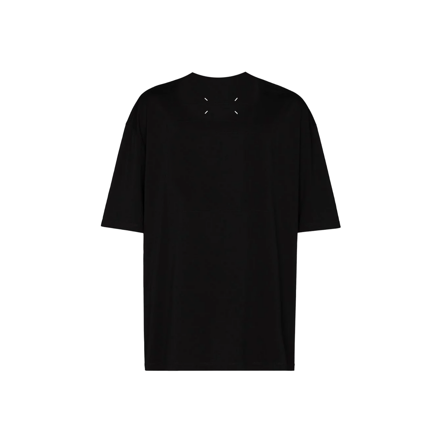 Maison Margiela Cut Out Logo Oversized Tee Black