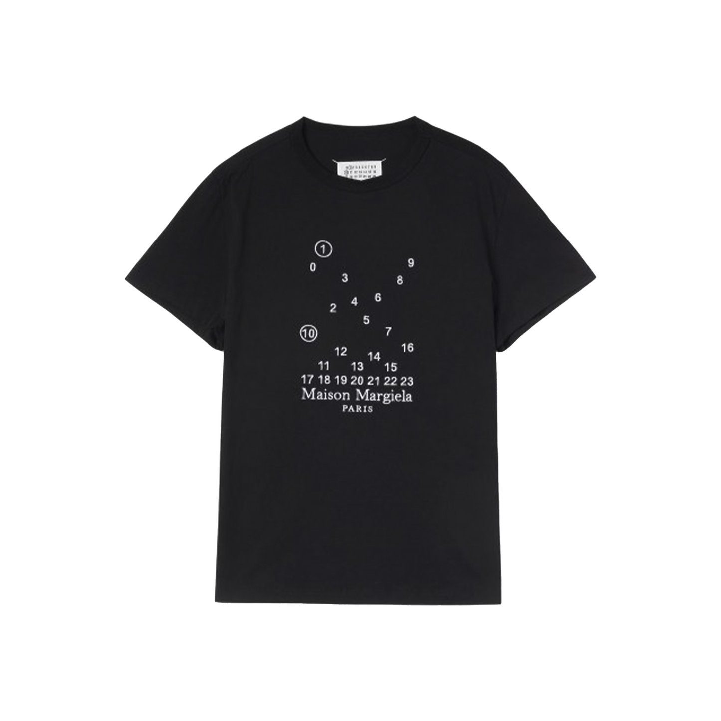 MAISON MARGIELA Numeric Logo Tee Black (FW23)