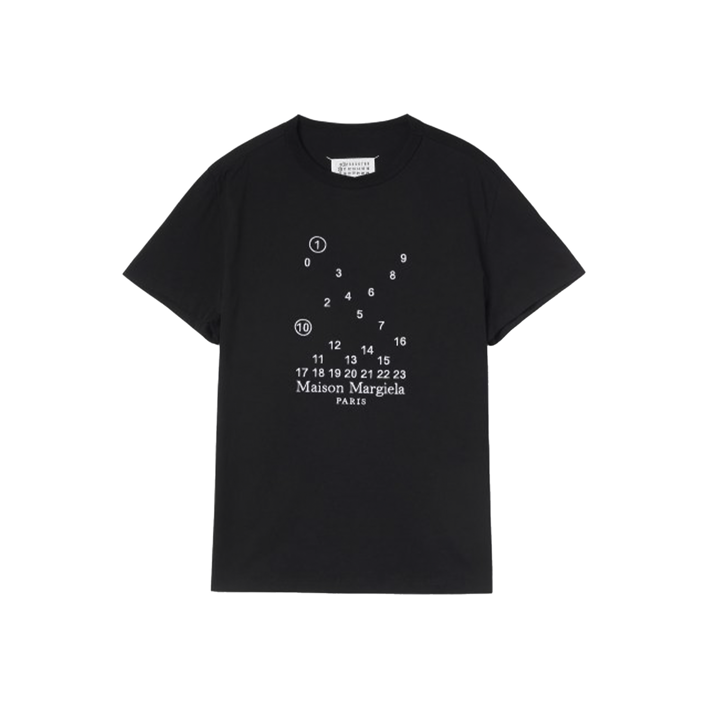 Maison Margiela Numeric Logo Tee Black