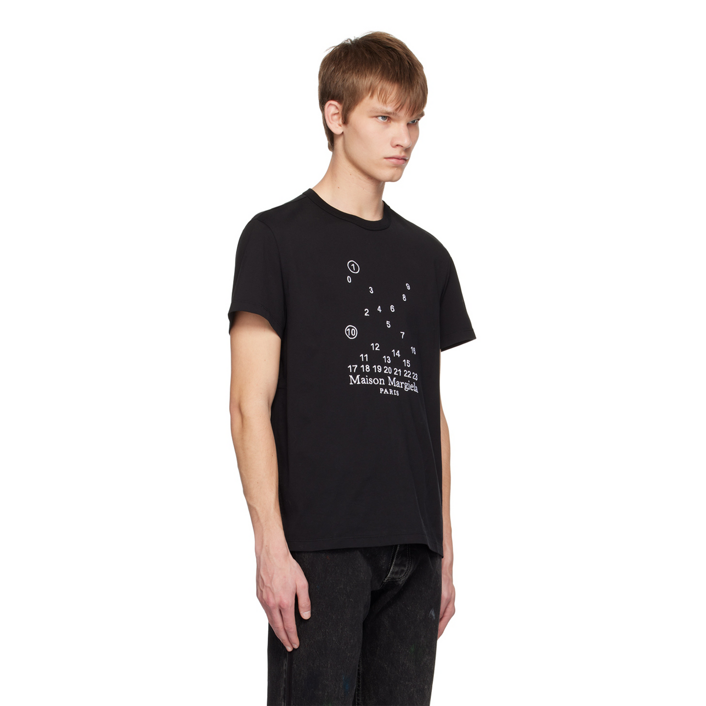 MAISON MARGIELA Numeric Logo Tee Black (FW23)