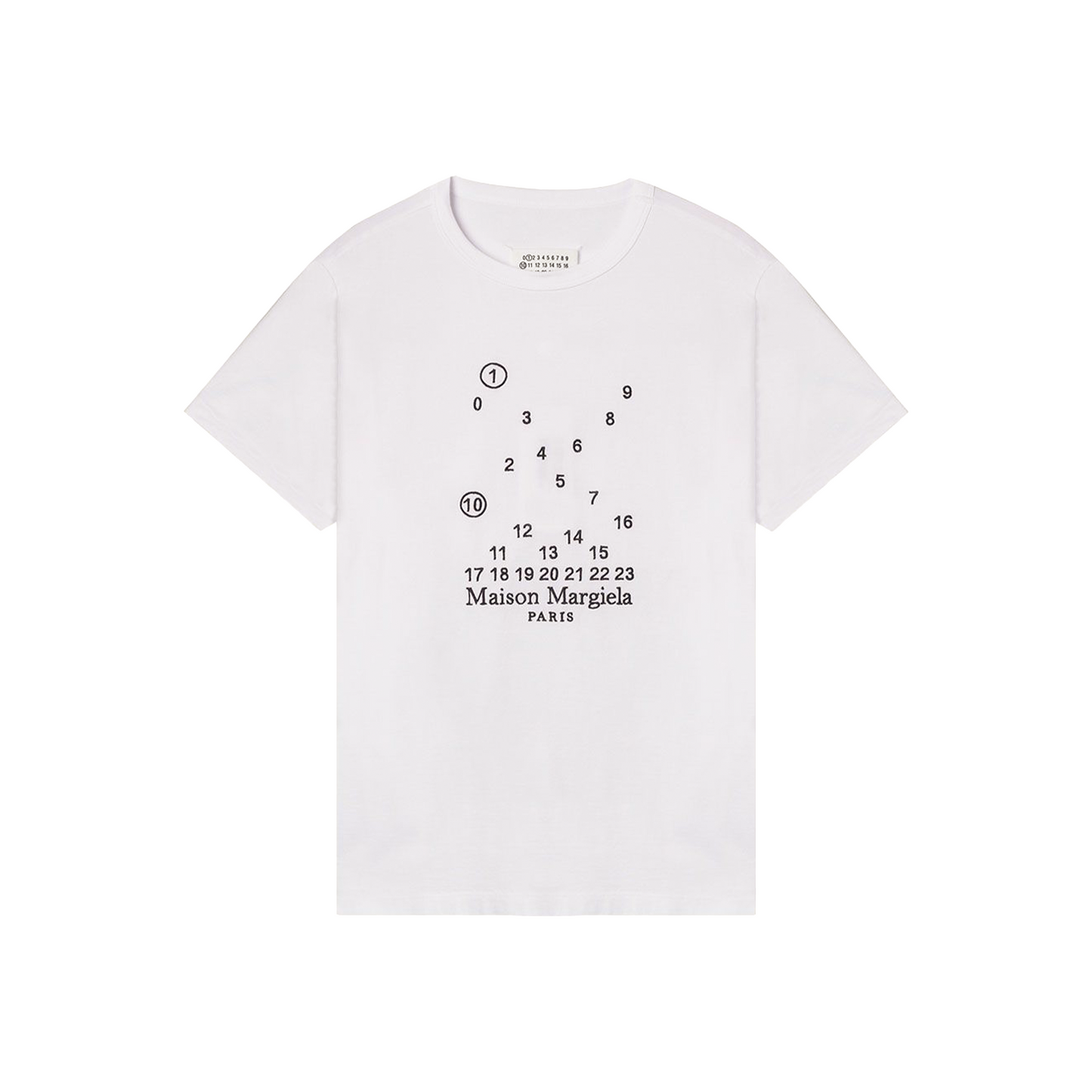 MAISON MARGIELA Numeric Logo Tee White (FW23)