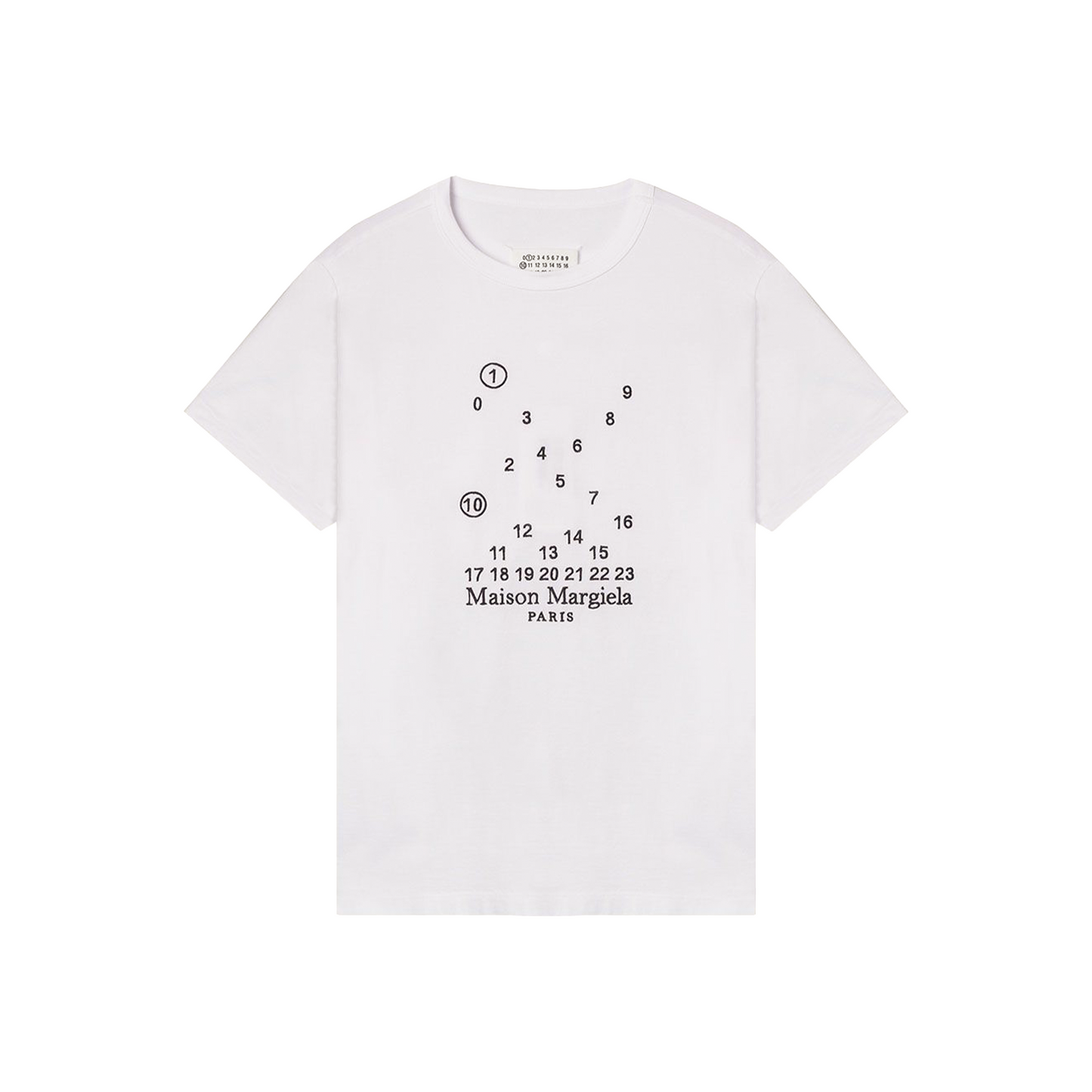 Maison Margiela Numeric Logo Tee White