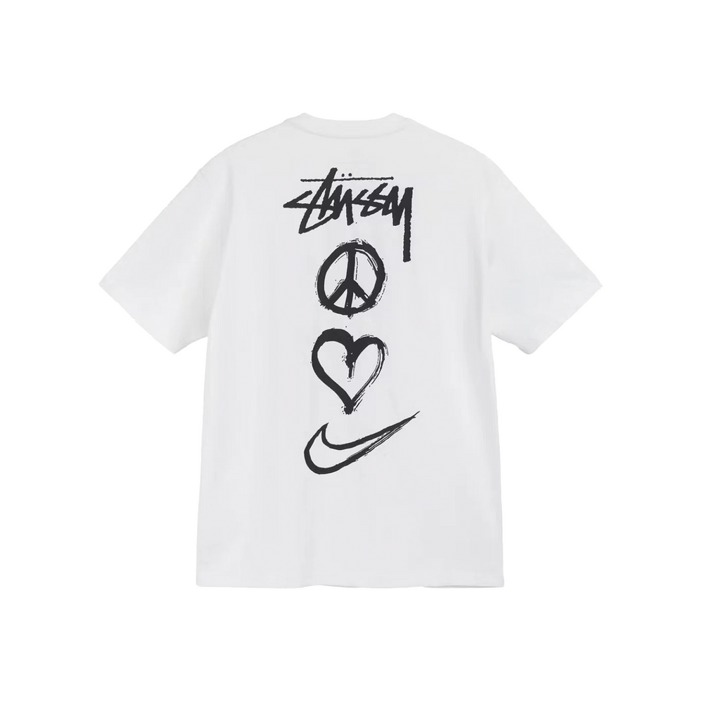 Nike x Stüssy Peace, Love, Swoosh Tee White (SS22)