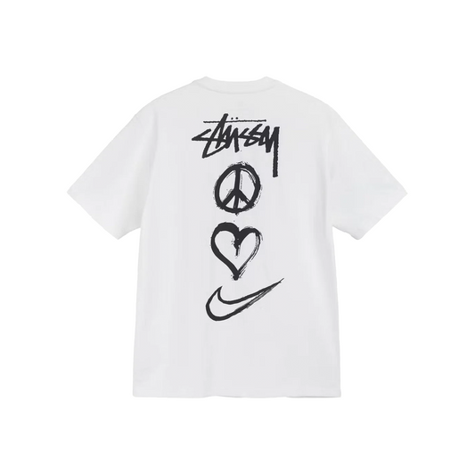 Nike x Stüssy Peace, Love, Swoosh Tee White (SS22)