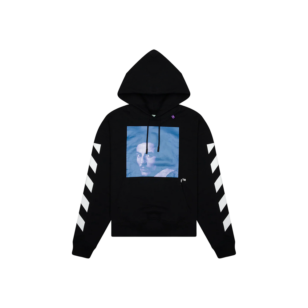 OFF-WHITE Diagonal Bernini Oversized Hoodie Black/Blue (FW18)