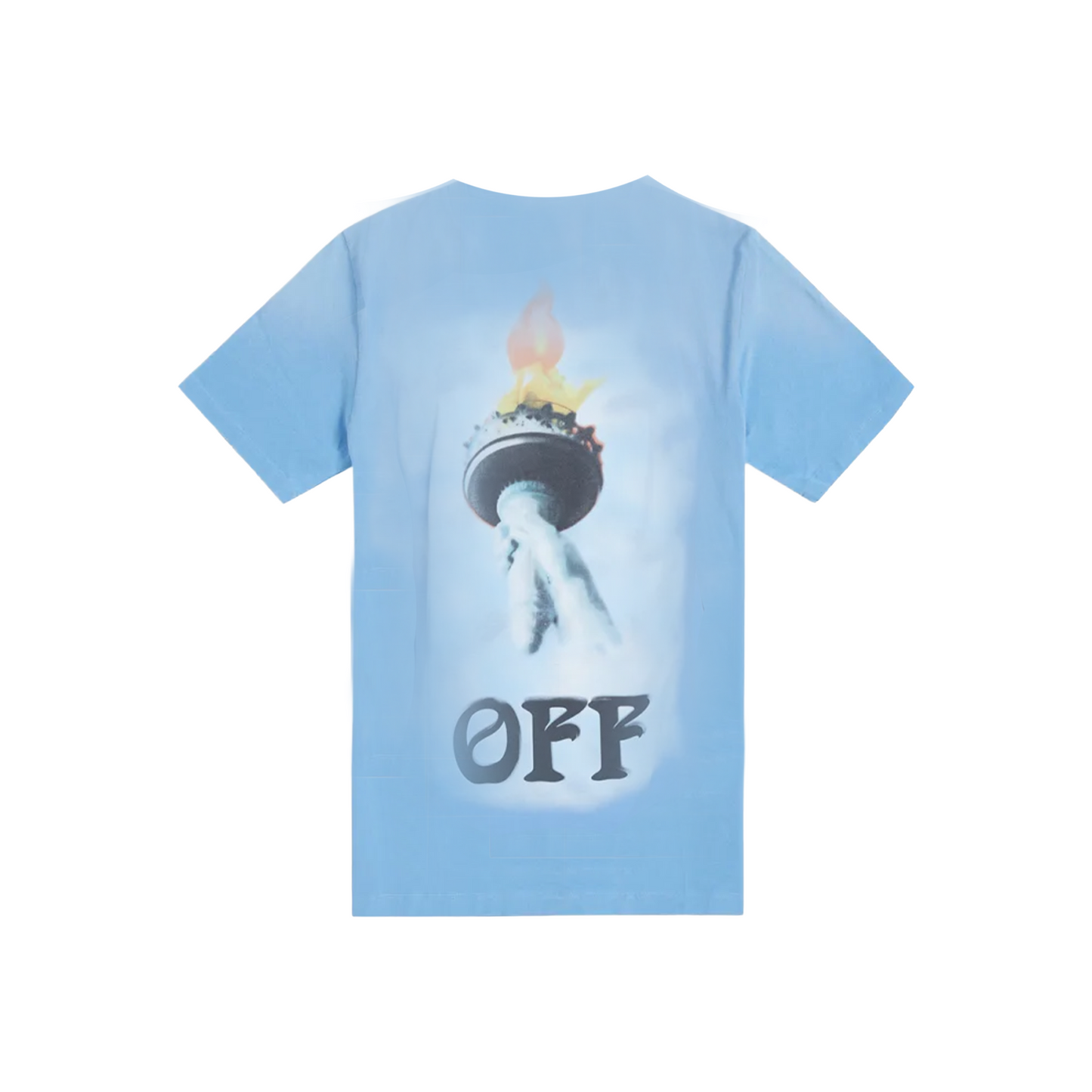 OFF-WHITE Liberty Slim Tee Light Blue/Black (SS18)
