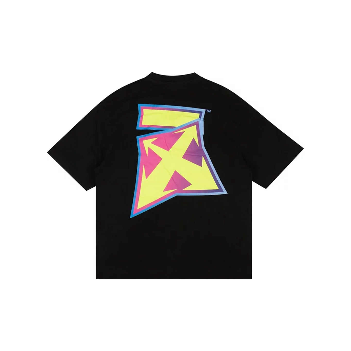 OFF-WHITE Degrade Thunder Oversized Skate S/S Tee Black/Green Fluorescent (FW22)