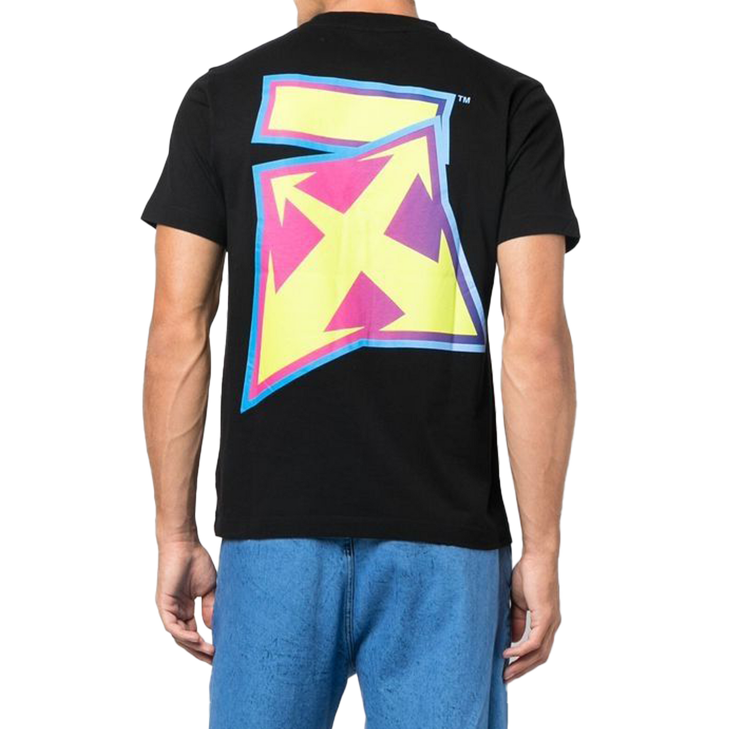 OFF-WHITE Degrade Thunder Oversized Skate S/S Tee Black/Green Fluorescent (FW22)
