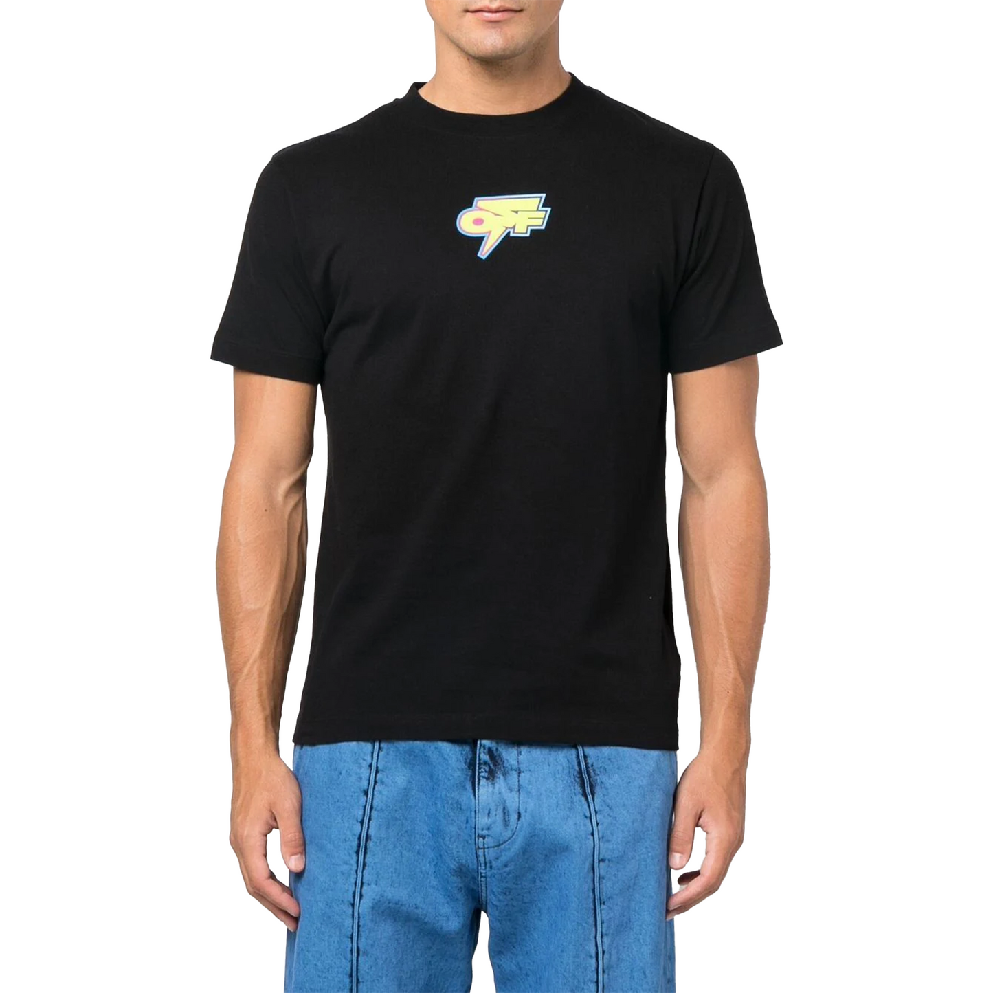 OFF-WHITE Degrade Thunder Oversized Skate S/S Tee Black/Green Fluorescent (FW22)