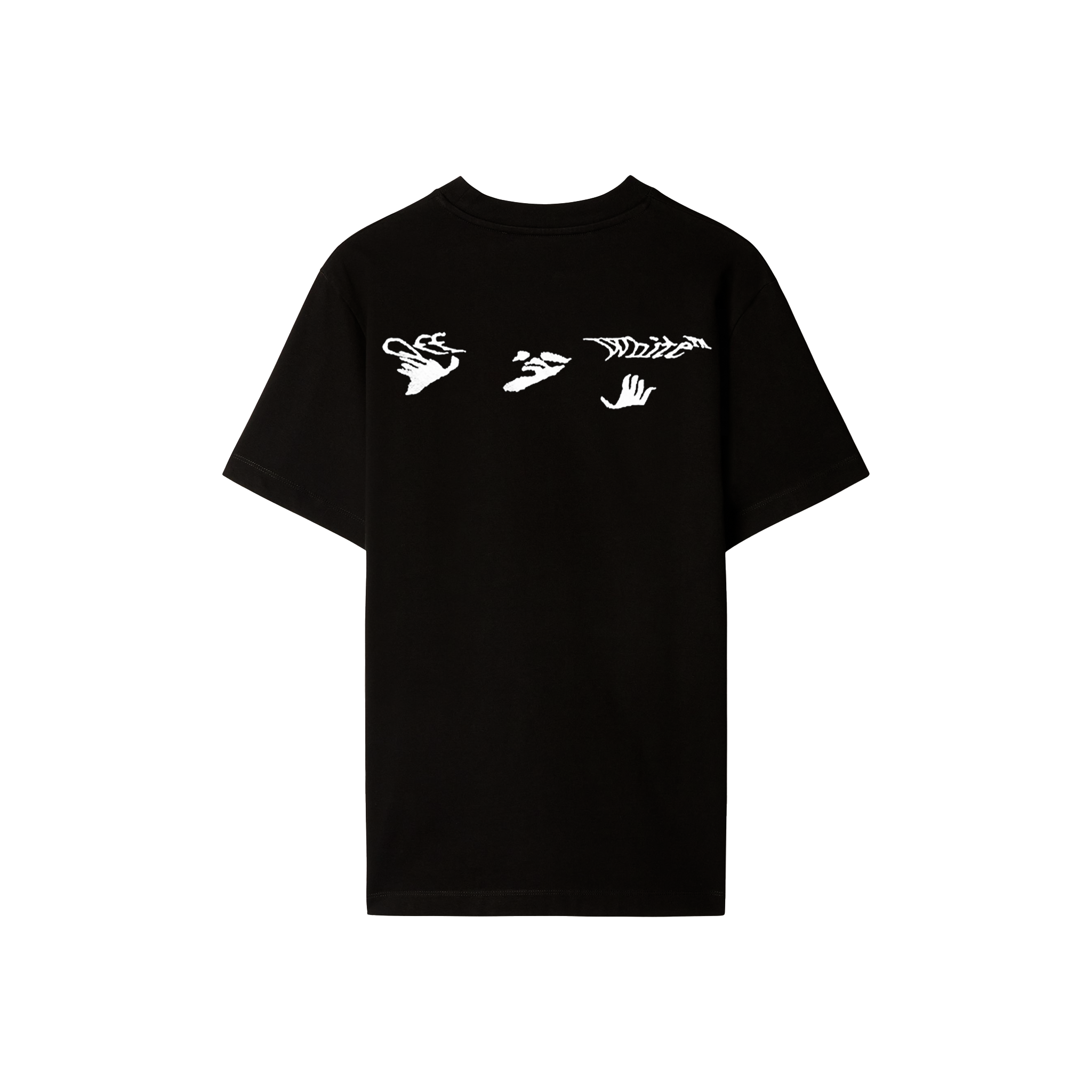 OFF-WHITE Distorted Off-White Logo Oversized S/S Tee Black/White