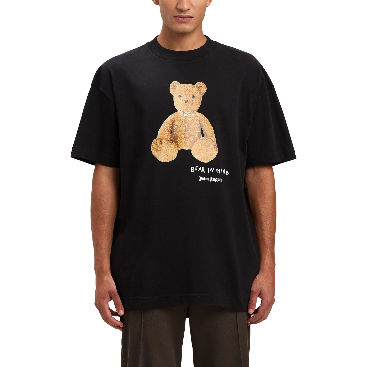 PALM ANGELS Bear In Mind Regular Tee Black/Brown (SS25)