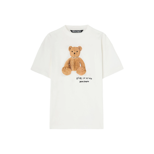 PALM ANGELS Bear In Mind Regular Tee Off White/Brown (SS25)