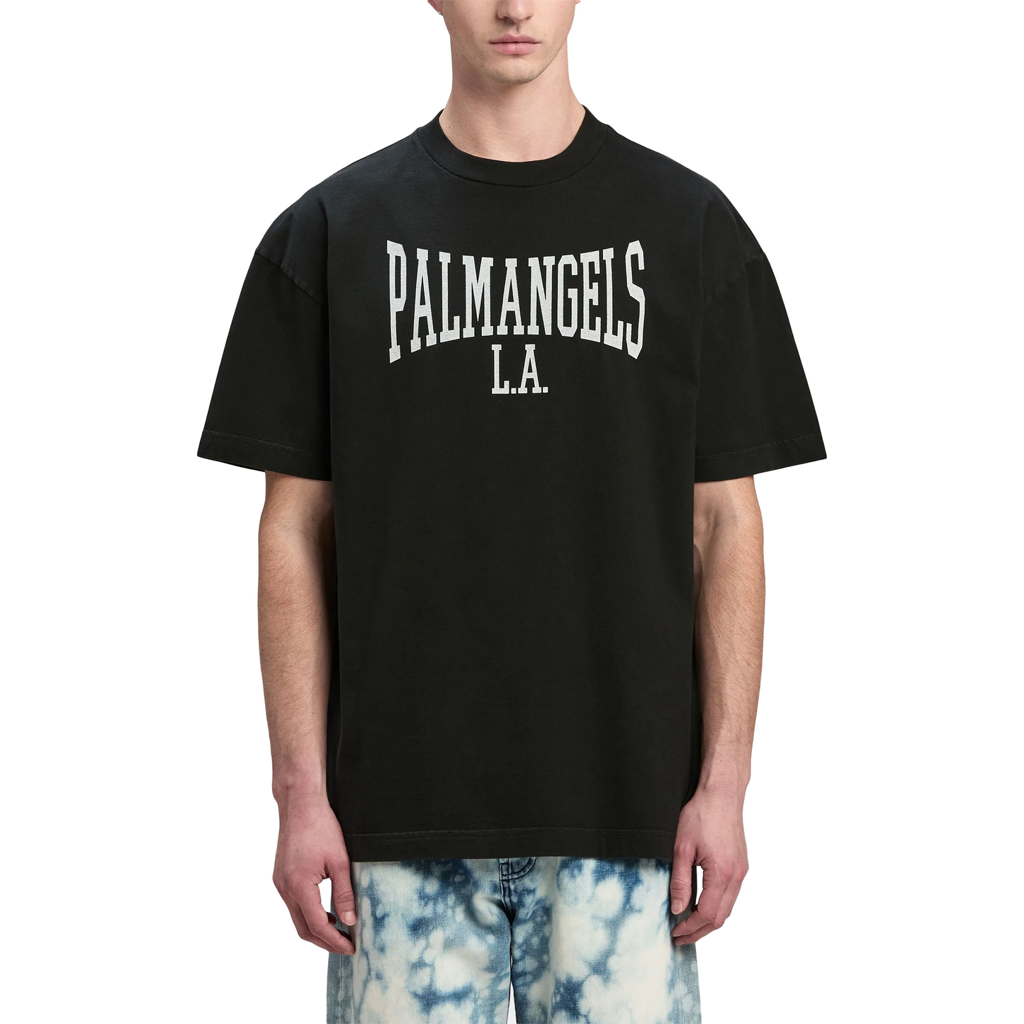 PALM ANGELS College Classic Tee Black/Off-White (FW24)