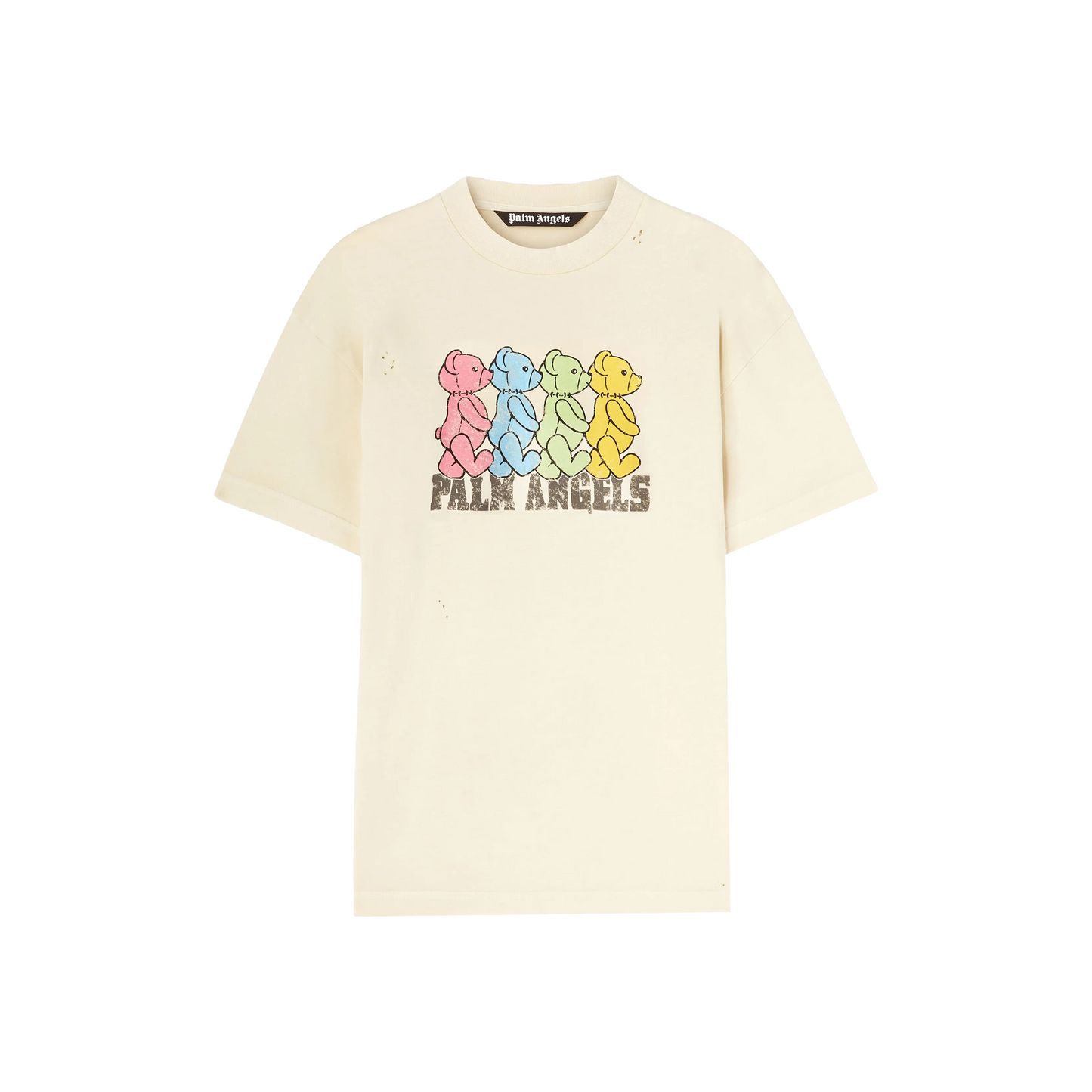 PALM ANGELS Crossroads Bears Tee Ivory/Multicolour (SS25)