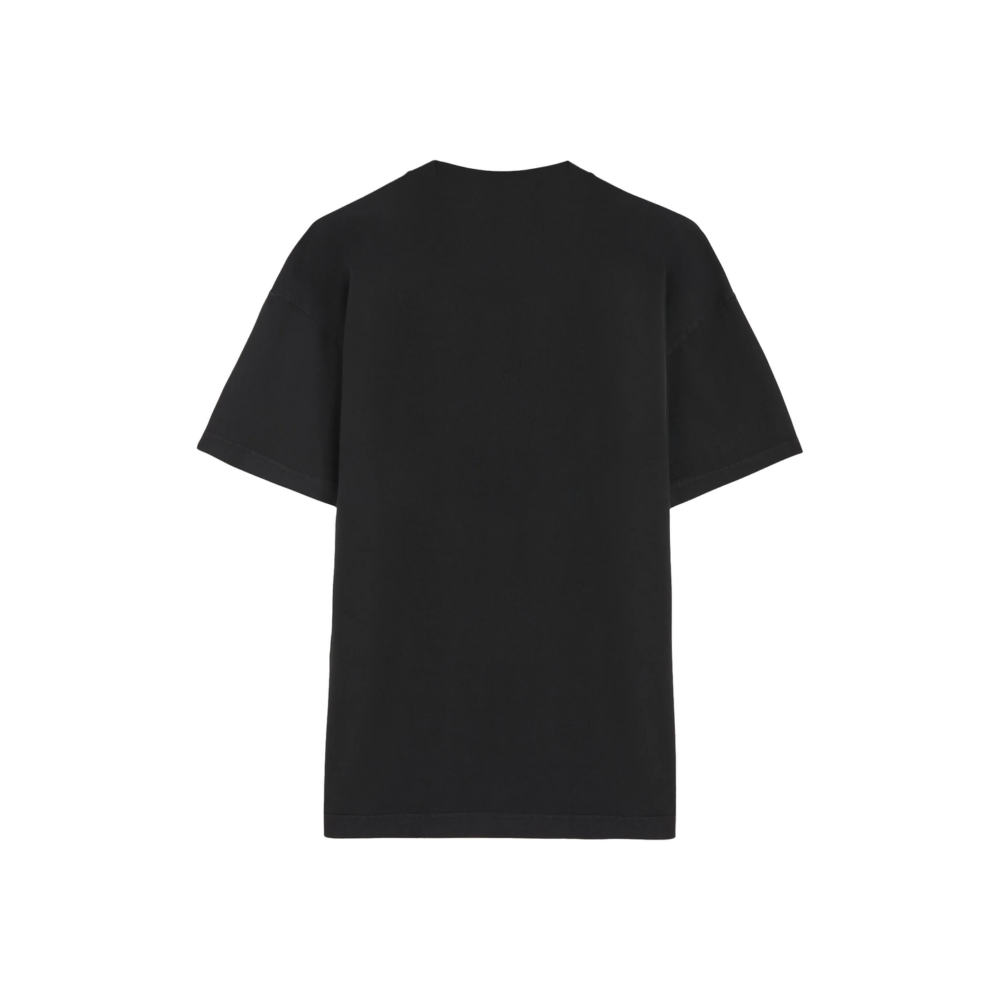 PALM ANGELS Curved Logo Tee Black/Black (SS25)