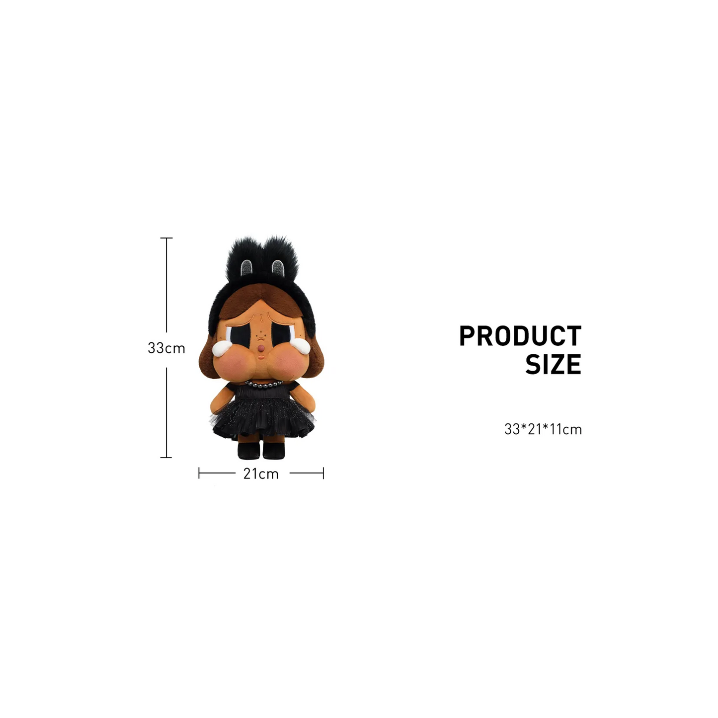 POP MART CRYBABY SHINY SHINY SERIES - Plush Doll Black
