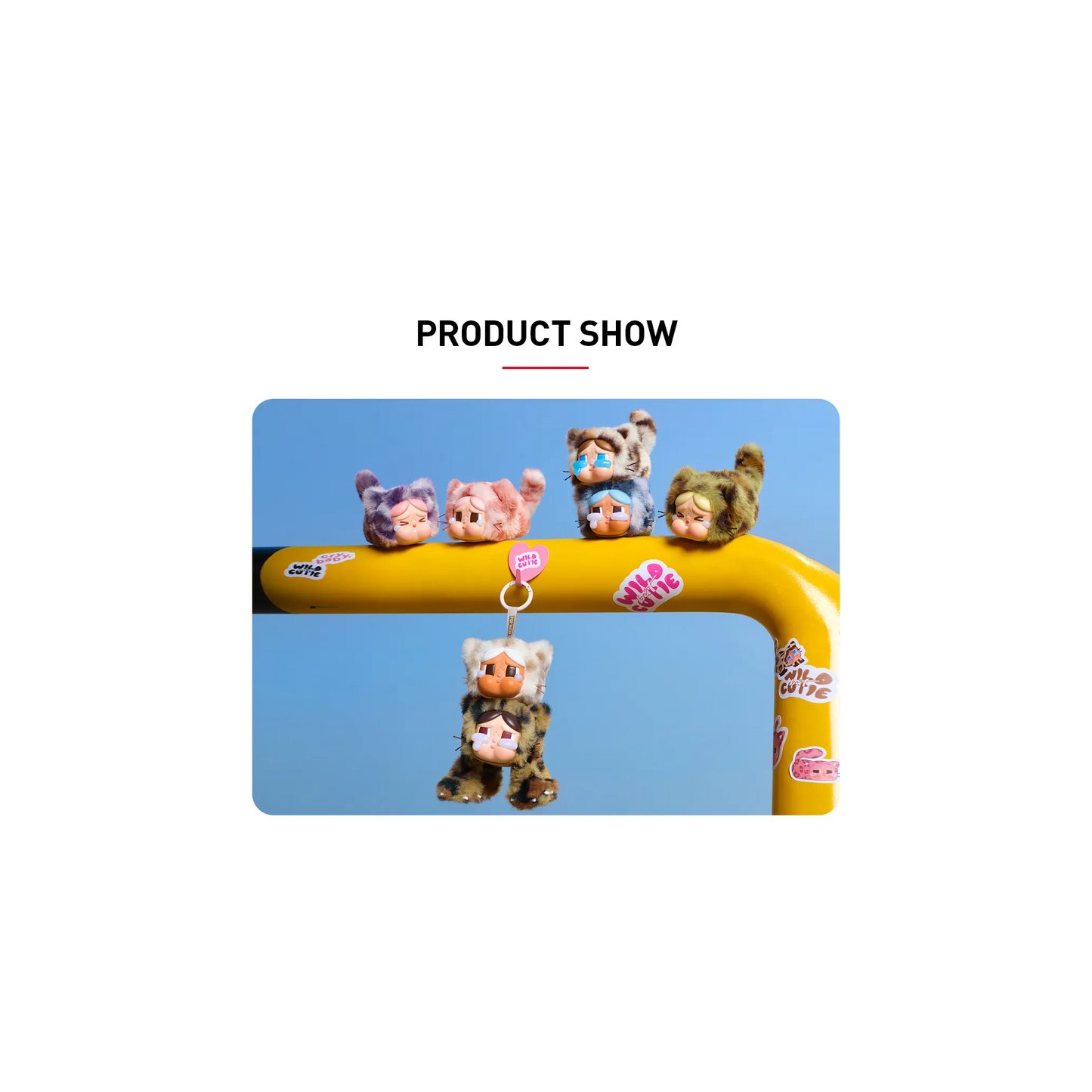 POP MART CRYBABY Wild but Cutie Series - Vinyl Plush Pendant Blind Box Keychain