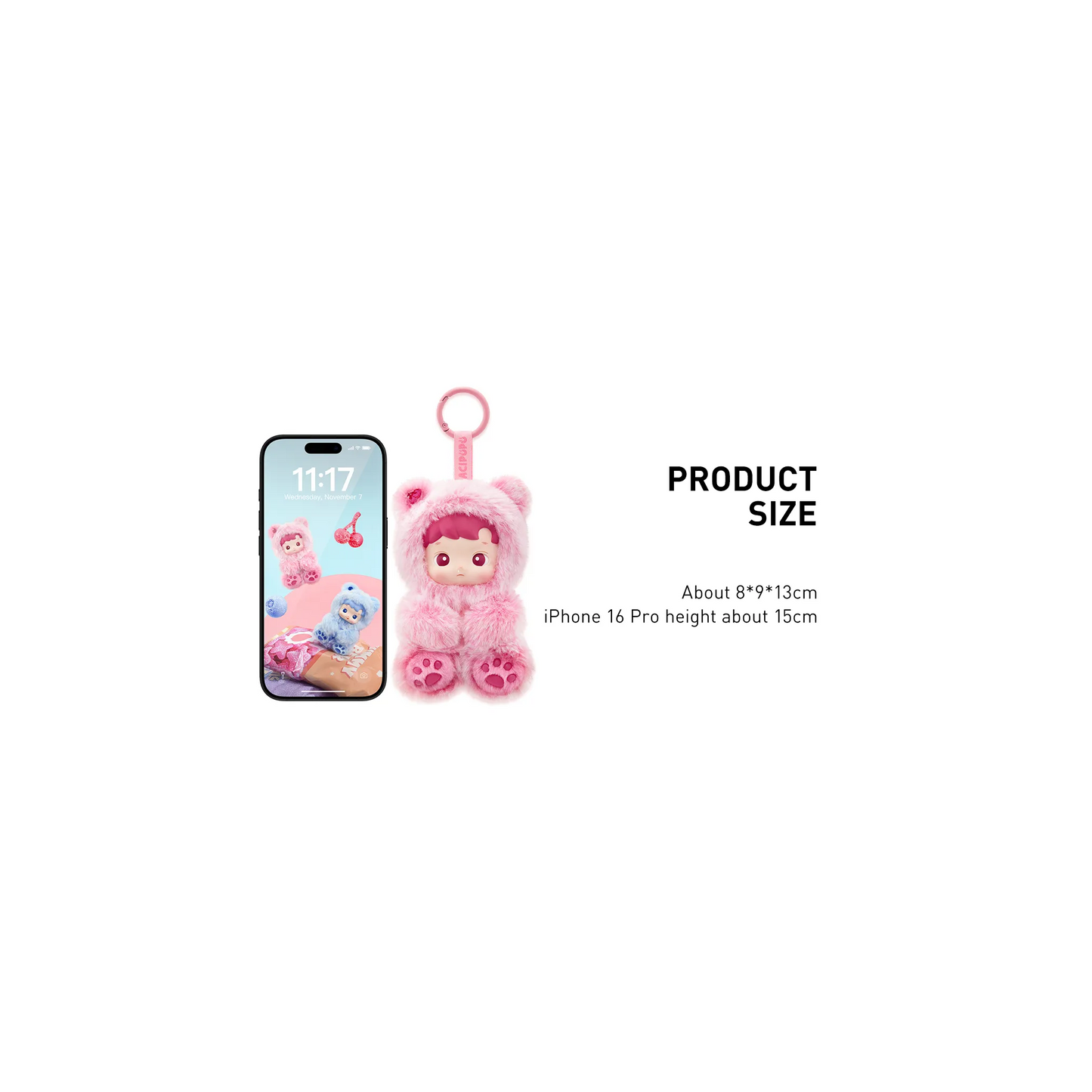 POP MART HACIPUPU Gummy Bear Series - Vinyl Plush Pendant Blind Box Keychain