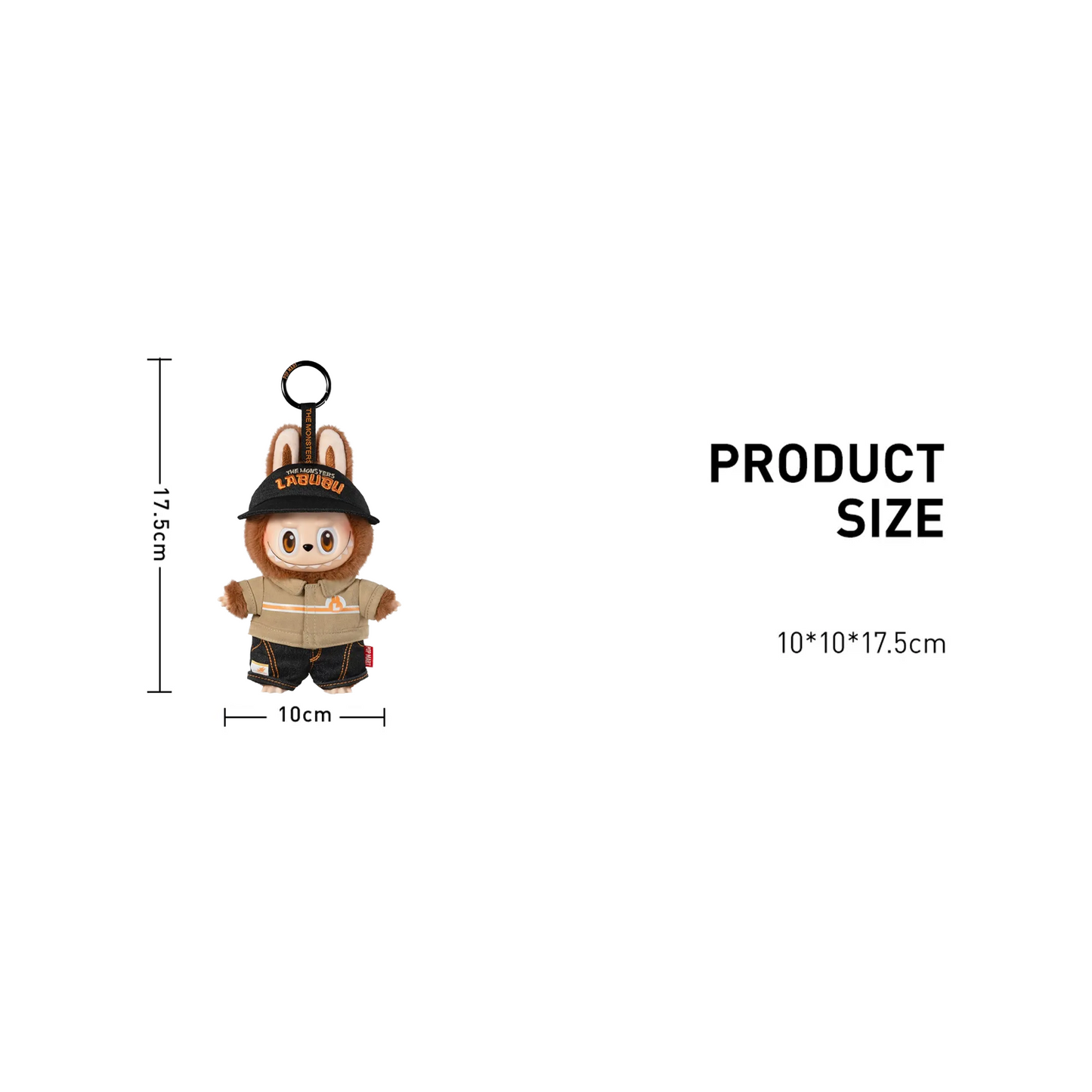 POP MART LABUBU THE MONSTERS - Wacky Mart Series Vinyl Plush Doll Pendant Keychain