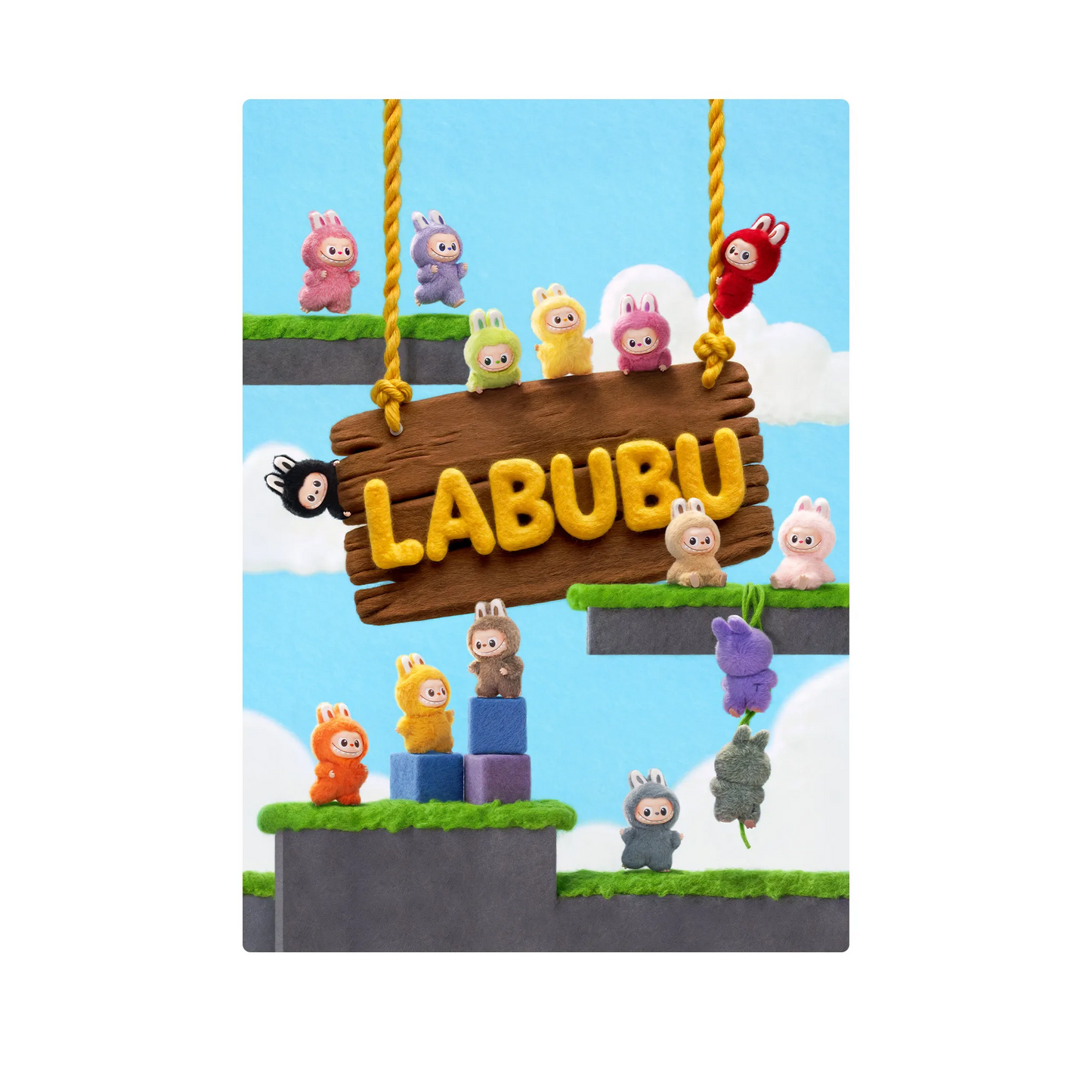 POP MART LABUBU THE MONSTERS PIN FOR LOVE SERIES - Vinyl Plush Pendant Blind Box (N-Z)
