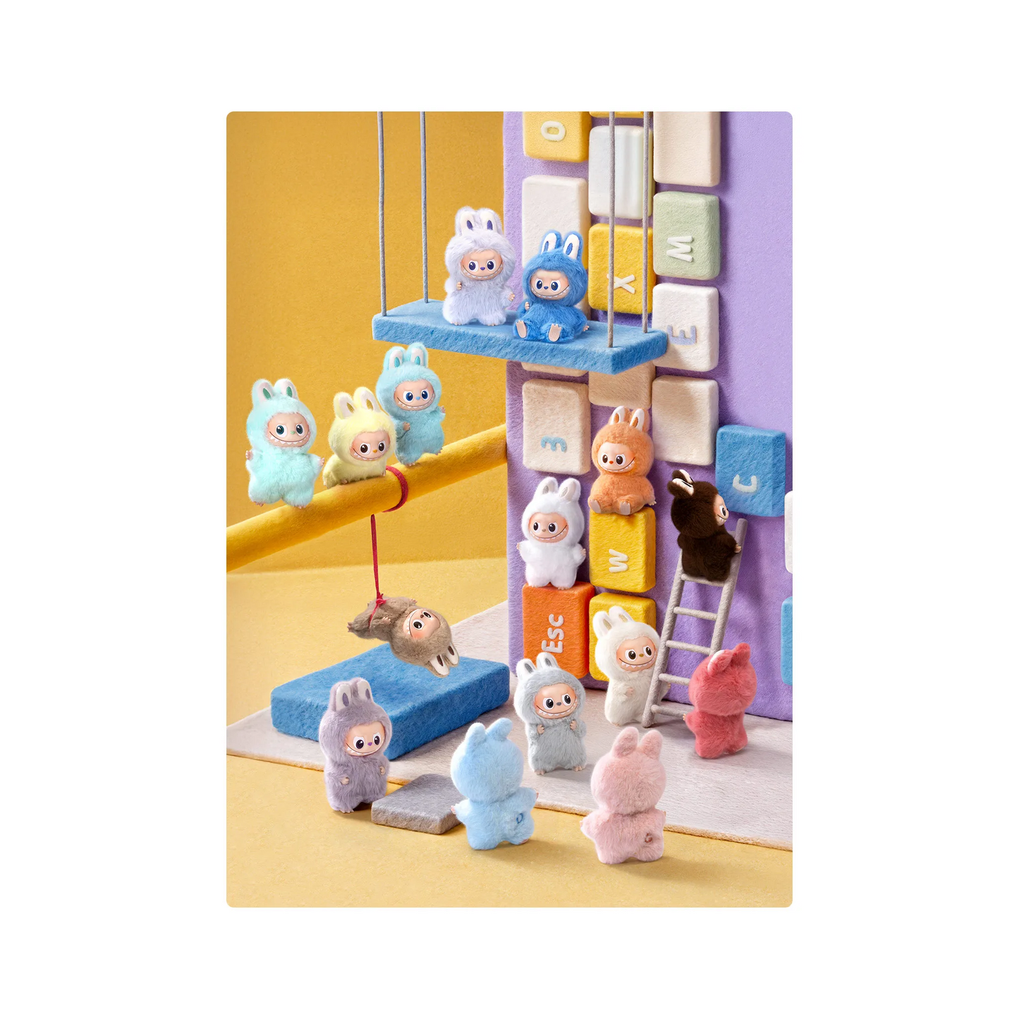 POP MART LABUBU THE MONSTERS PIN FOR LOVE SERIES - Vinyl Plush Pendant Blind Box (N-Z)