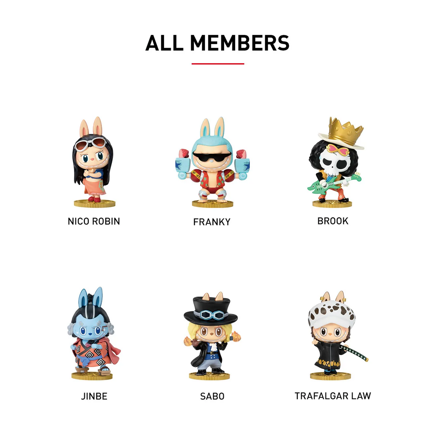 POP MART LABUBU THE MONSTERS × One Piece Series Figures