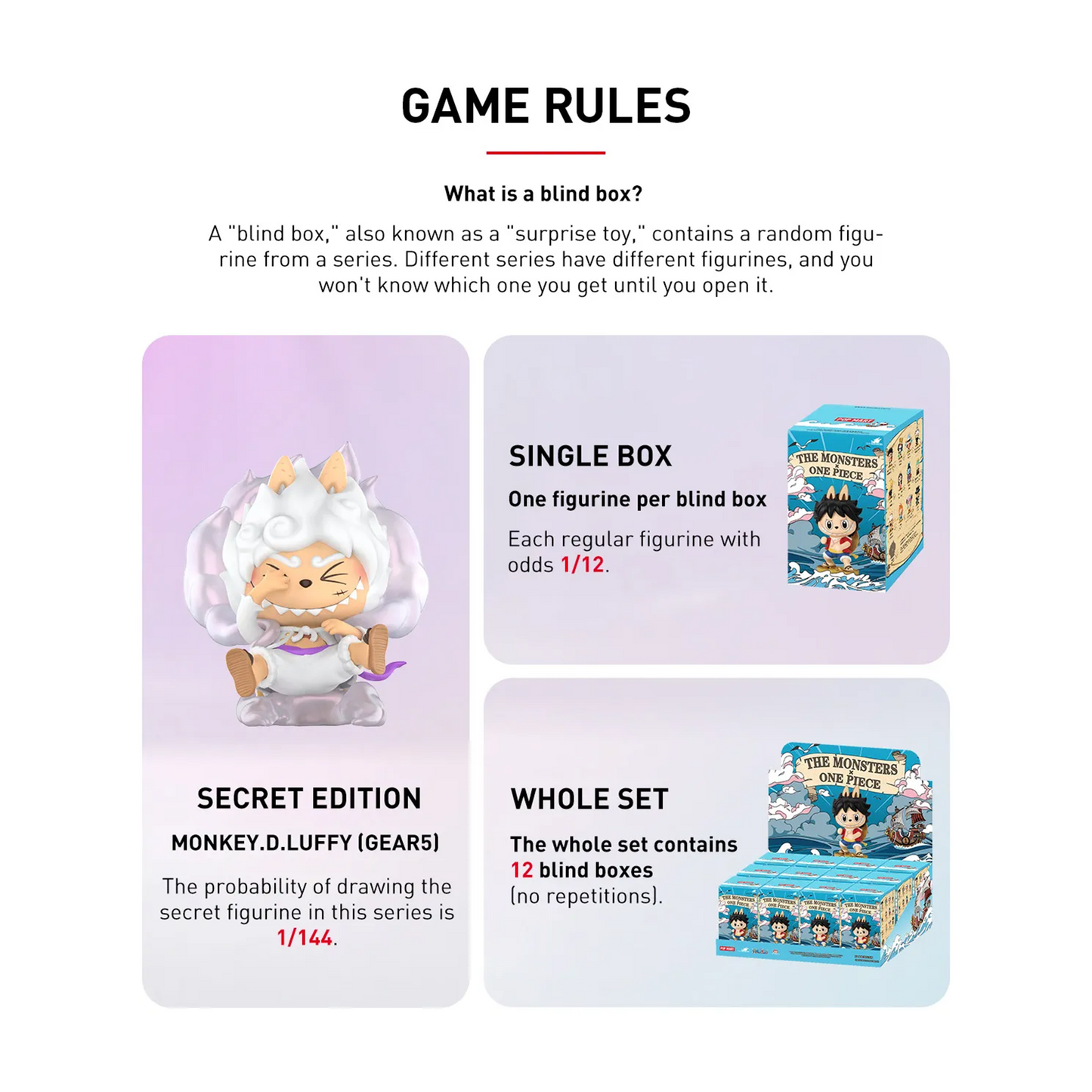 POP MART LABUBU THE MONSTERS × One Piece Series Figures