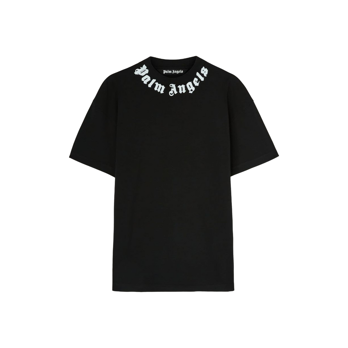 PALM ANGELS Neck Logo Tee Black/Off White (FW24)
