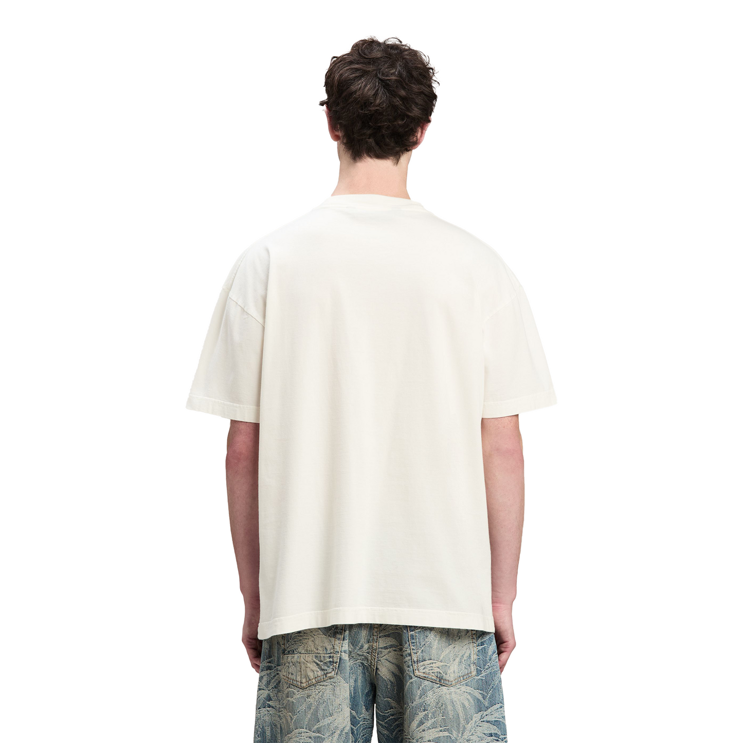 PALM ANGELS Neck Logo Tee Off White/Black (FW24)