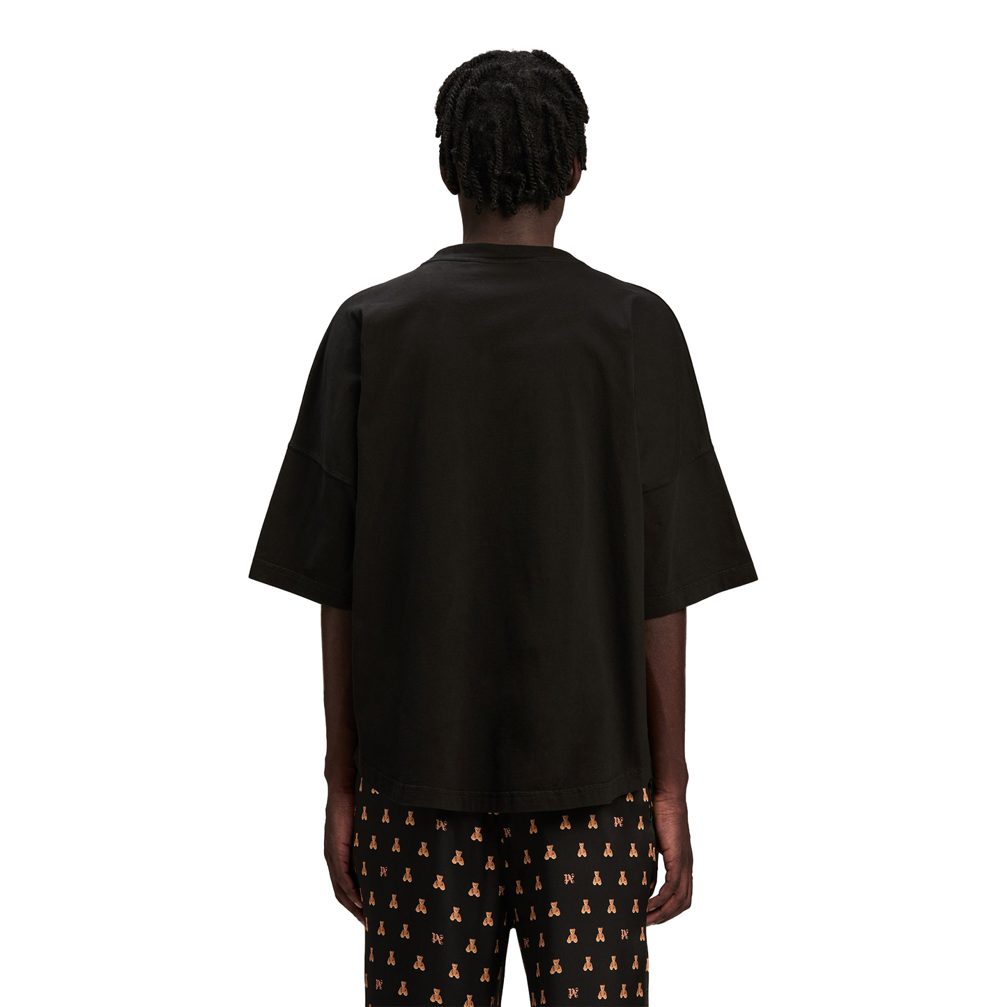 PALM ANGELS Bear In Mind Oversized Tee Black/Brown (FW24)