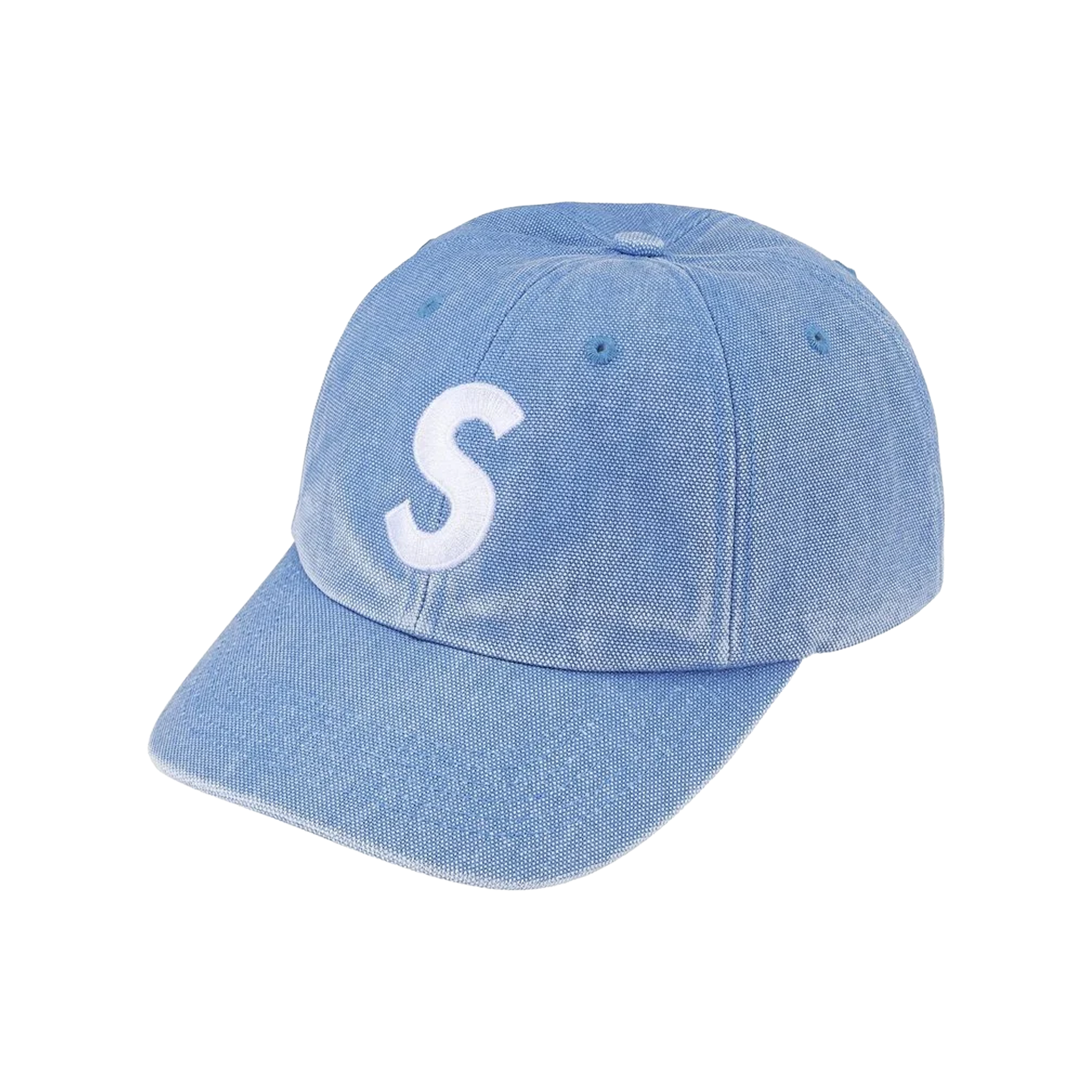 Supreme Pigment Coated S Logo 6-Panel Cap Light Blue (SS26