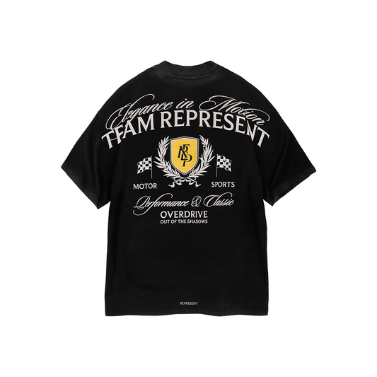 Represent Crest Tee Vintage Black (SS25)