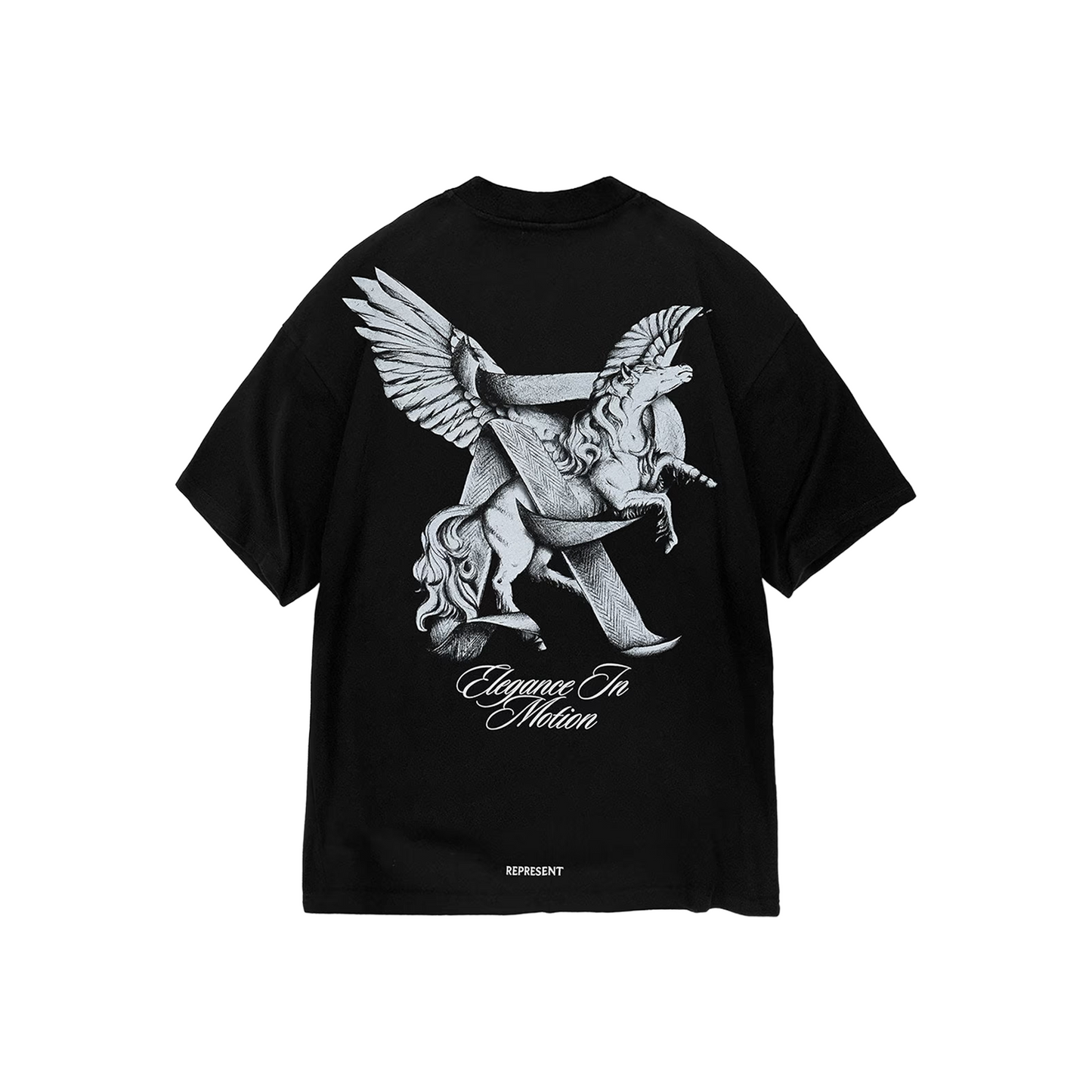 Represent Elegance In Motion Tee Black (SS25)