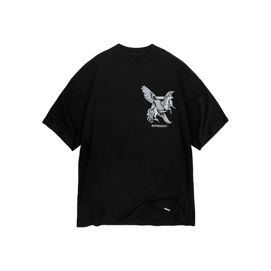 Represent Elegance In Motion Tee Black (SS25)