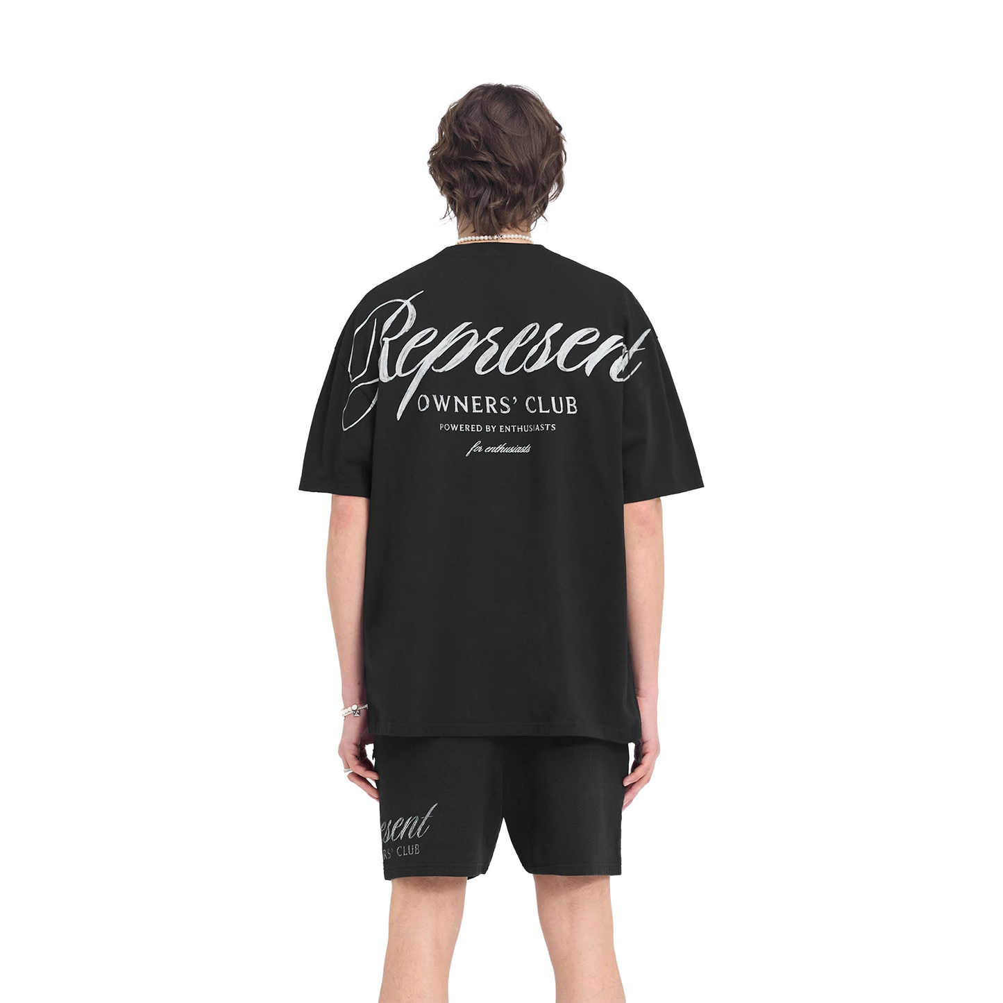 Represent Owners Club Script Tee Black (SS25)
