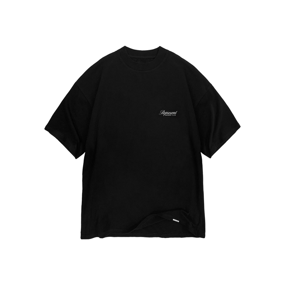 Represent Owners Club Script Tee Black (SS25)