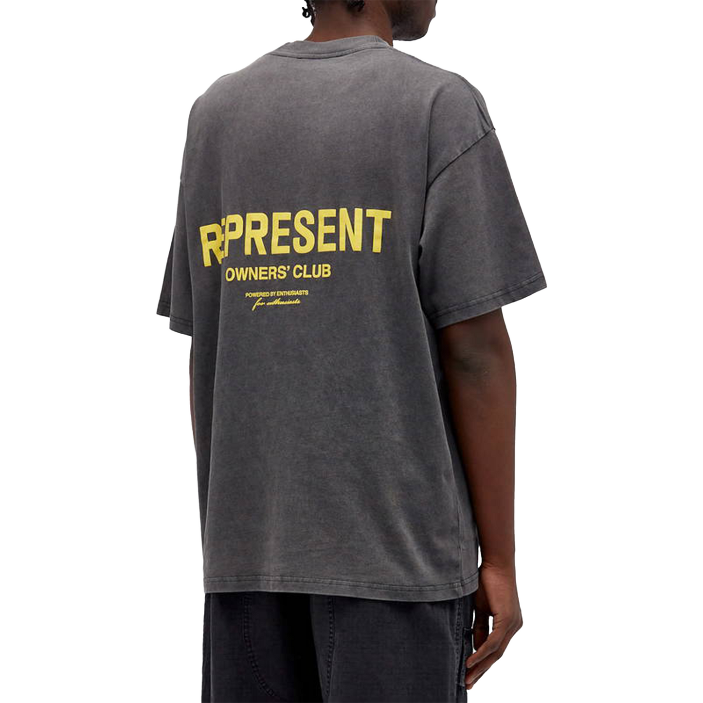 Represent Owners Club Tee Vintage Grey/Yellow (SS25)