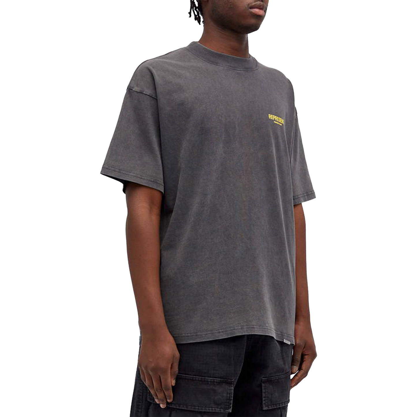 Represent Owners Club Tee Vintage Grey/Yellow (SS25)