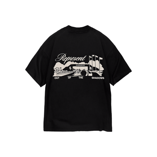Represent Raceway Tee Jet Black (SS25)