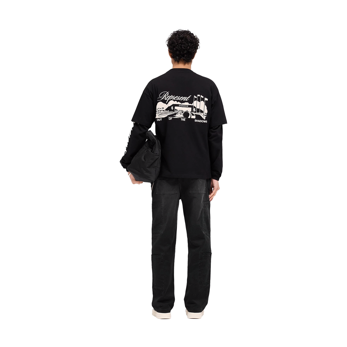 Represent Raceway Tee Jet Black (SS25)