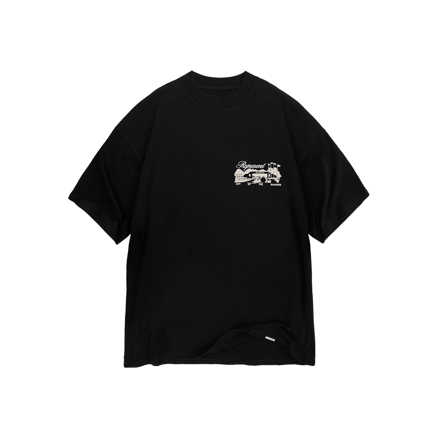 Represent Raceway Tee Jet Black (SS25)