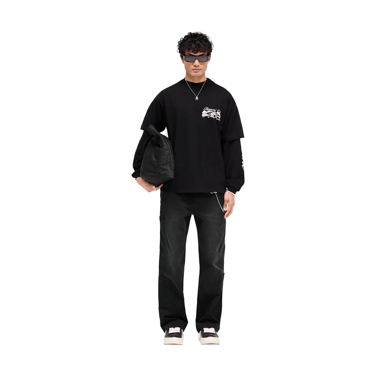 Represent Raceway Tee Jet Black (SS25)