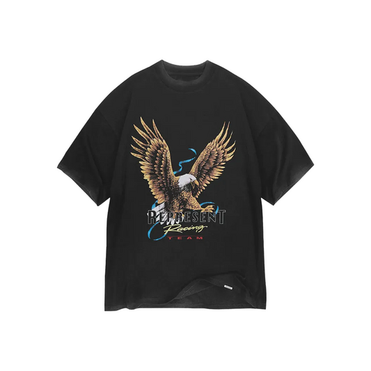 Represent Racing Team Eagle Tee Vintage Black (FW22)