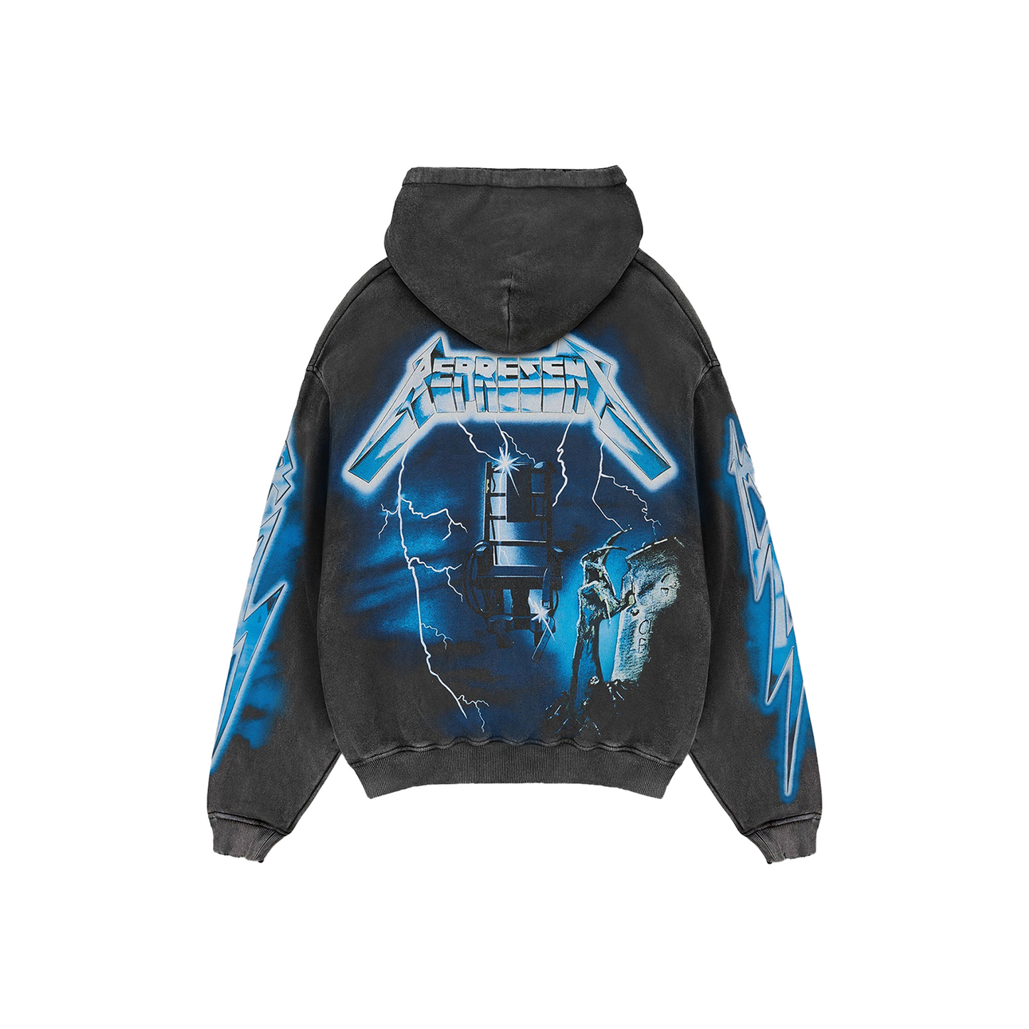 Represent x Metallica Ride The Lightning Hoodie Vintage Grey (SS25)