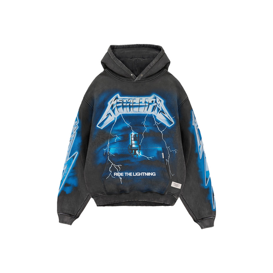 Represent x Metallica Ride The Lightning Hoodie Vintage Grey (SS25)