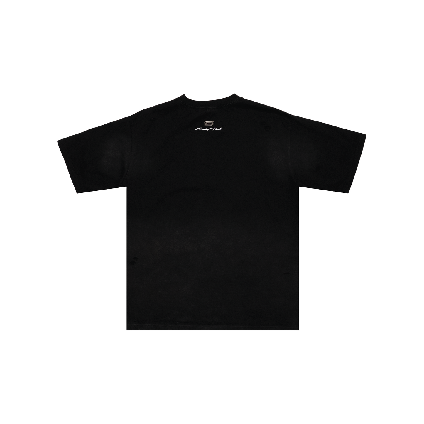 SLOWDOWN Baby Bib Distress Tee Black (SS25)