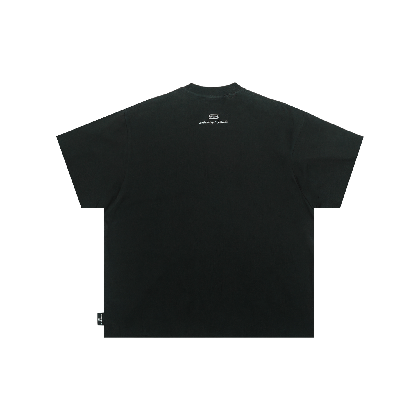 SLOWDOWN Line Embroidered Tee Black (FW25)