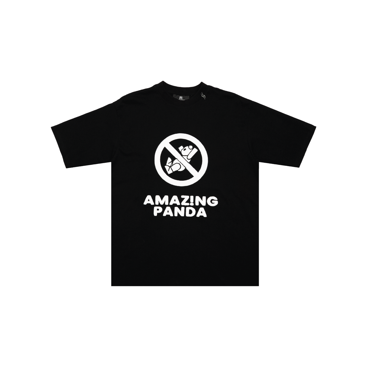 SLOWDOWN No Falling Tee Black (SS25)