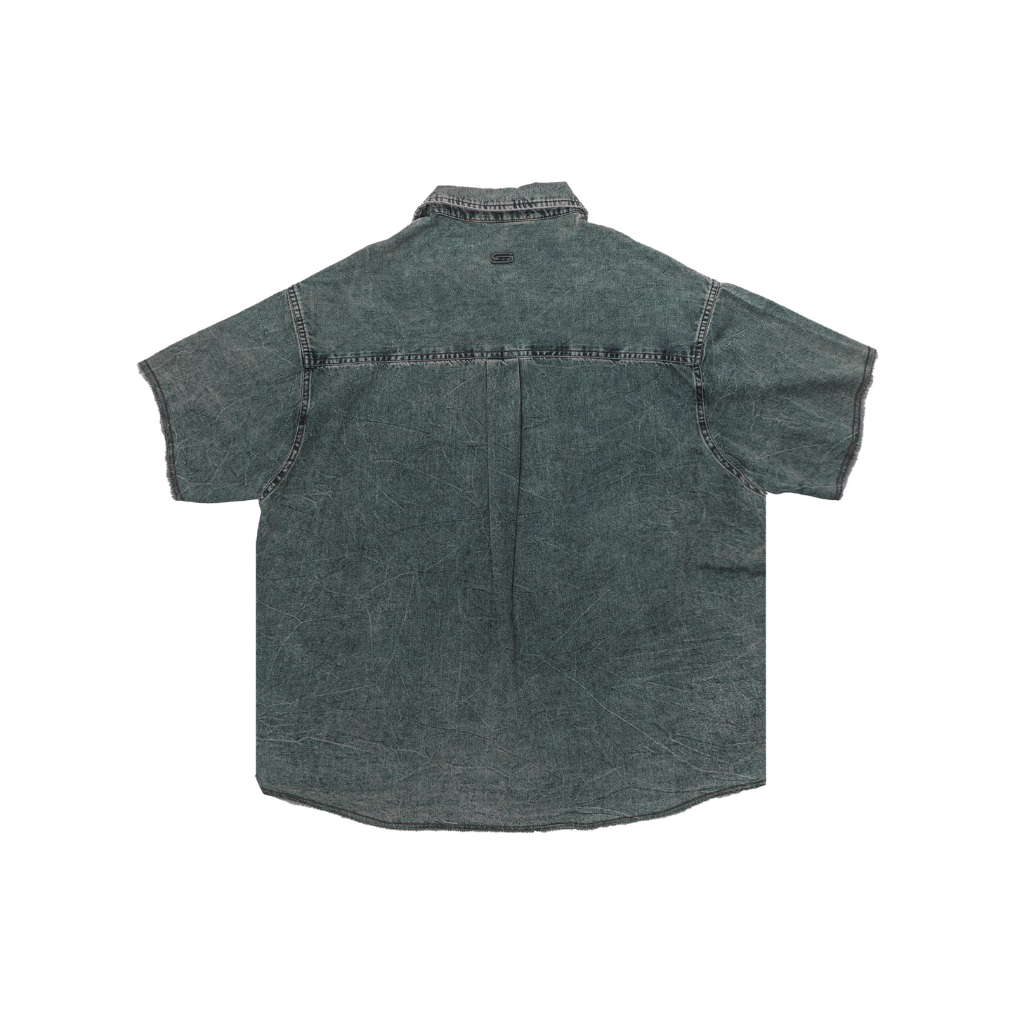 SLOWDOWN Washed Denim Blue Shirt (FW25)
