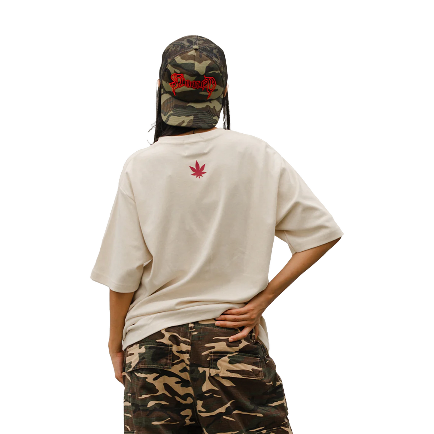 Stoned & Co ® Blessed25 : Finished Logo Tee Beige (SS25)